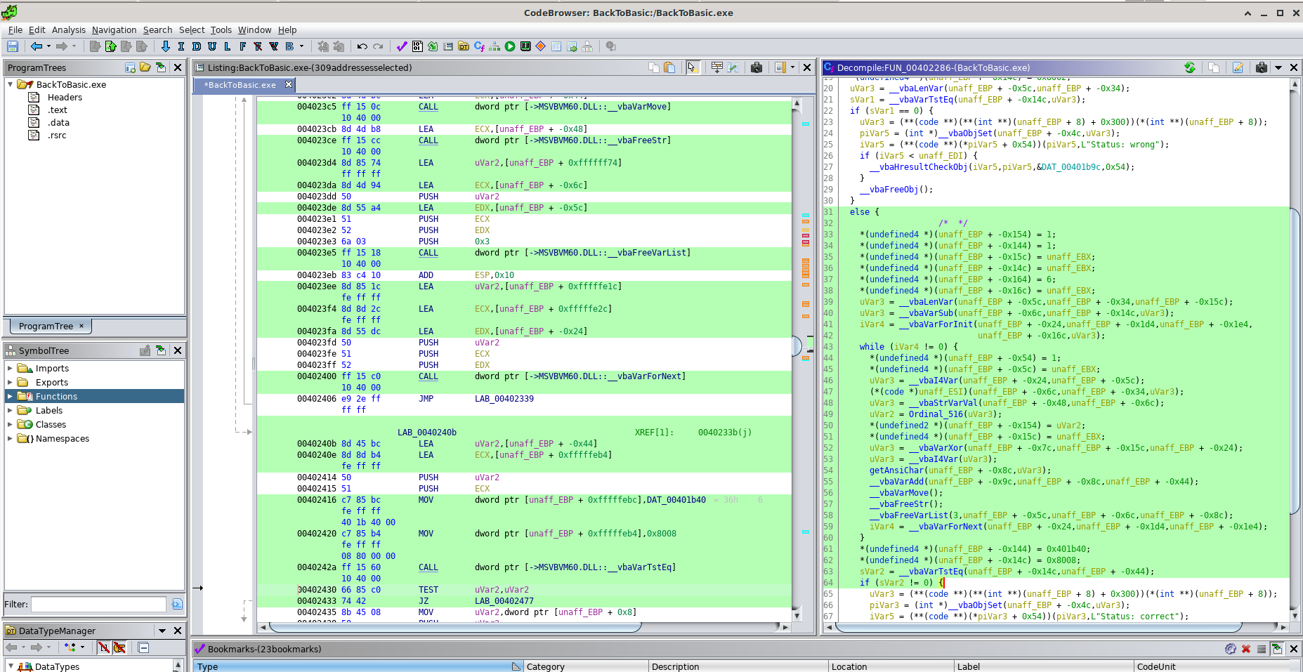 Ghidra screenshot