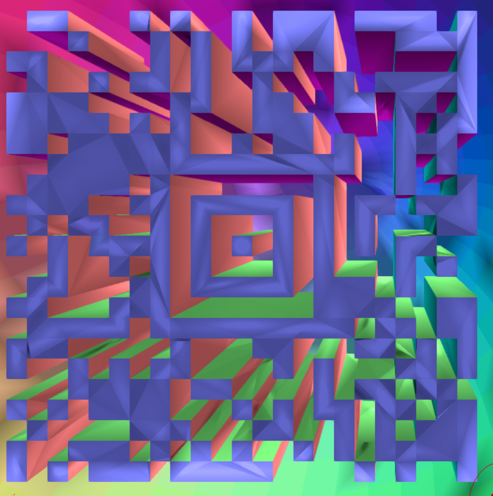 Coloured Aztec code